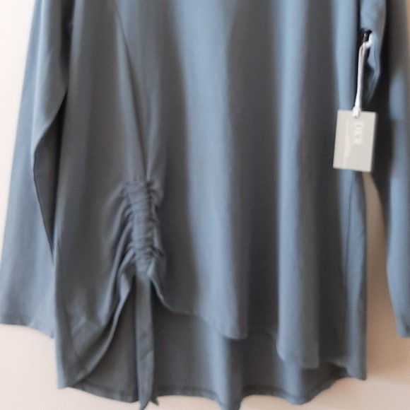 DKR Jersey Ruched Popover - Blue - Size Medium - Picture 4 of 5